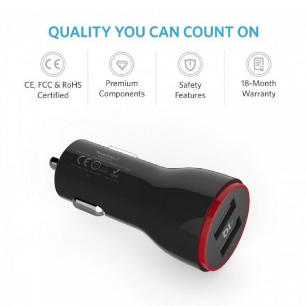 Anker 24W 2-Port USB Car Charger