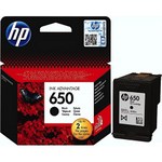 HP 650 Black Original Ink Advantage Cartridge