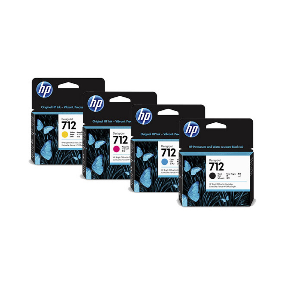 HP 712 38-ml Black DesignJet Ink Cartridge