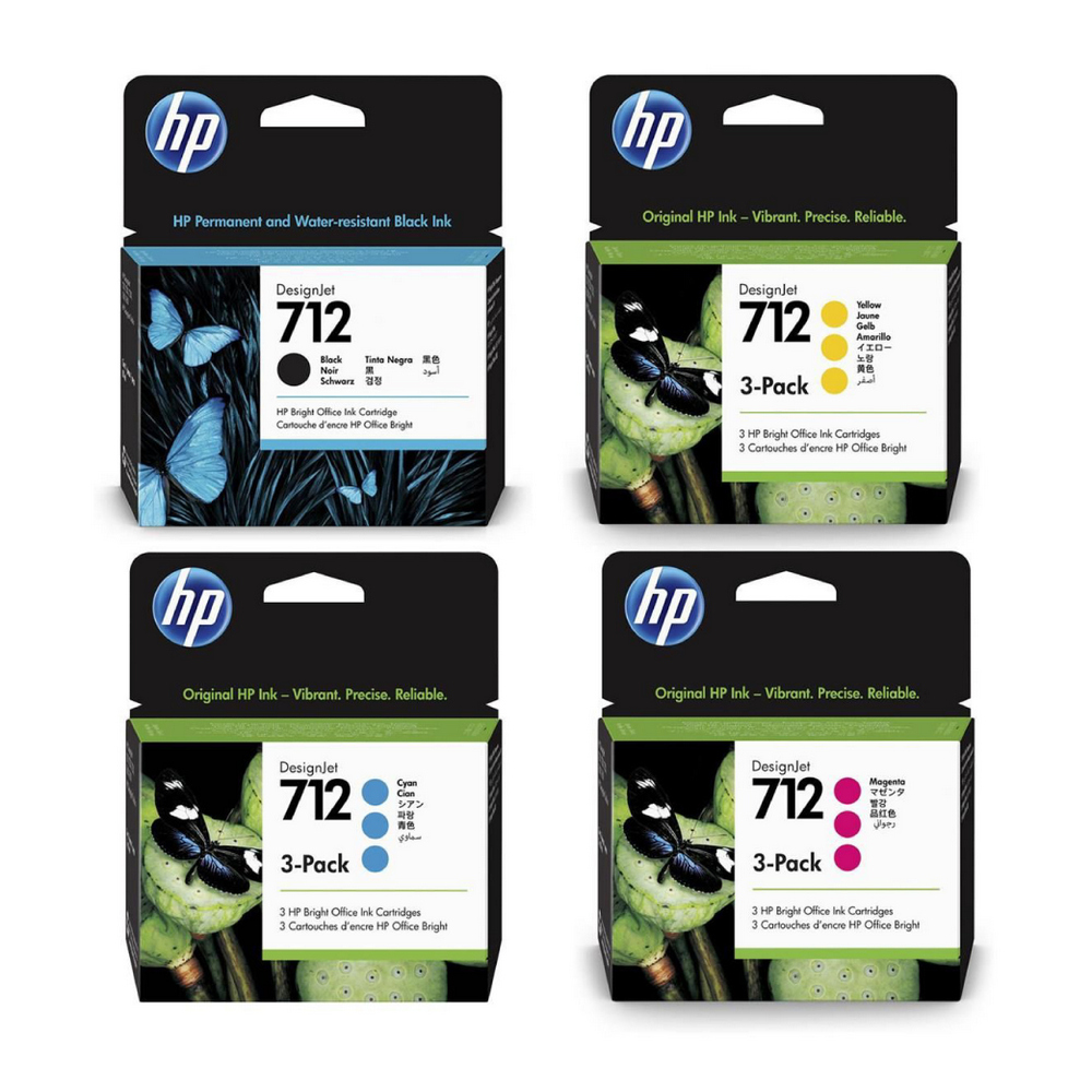 HP 712 38-ml Black DesignJet Ink Cartridge