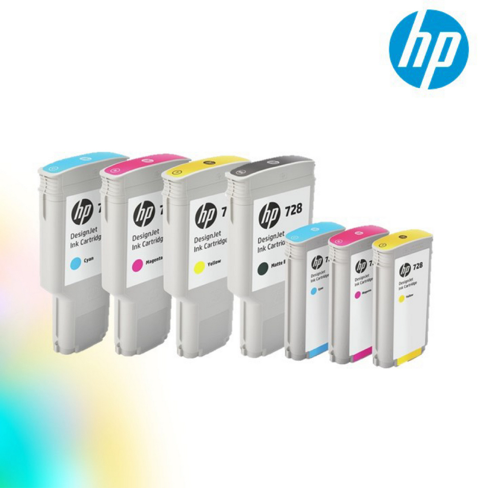 HP 728 130-ml Colour DesignJet Ink Cartridge