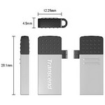 Transcend JF380 OTG Usb 2.0 16Gb - Silver 
